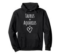 Pareja de Tauro y Acuario Signo del Zodiaco a Juego Sudadera con Capucha