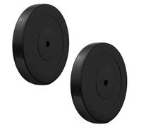 Par de Discos de Goma, Varios Pesos de Hierro Fundido, diámetro de 30 mm, Placas de Entrenamiento Bumper Plate para Barras y Mancuernas (10 kg, 2 Discos de)