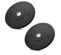 Pareja Discos Goma Agujero 51mm Placas Barra Pesos Gimnasio Barra 51mm