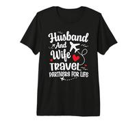 Pareja Divertida Marido Y Esposa Compañeros De Viaje De por Vida Camiseta Premium