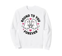 Pareja Fantasma Tomados De La Mano Lindo Pareja Fantasmal Hombres Mujeres Sudadera