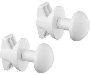 Pareja Handy Grip baño - 2 toalleros para radiadores de baño, se fijan Directamente al radiador de baño - Blanco