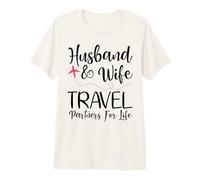Pareja Marido & Esposa Compañeros de Viaje de por Vida Camiseta Premium