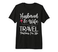 Pareja Marido & Esposa Compañeros de Viaje de por Vida Camiseta Premium