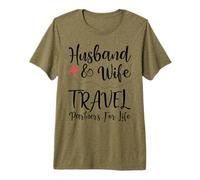 Pareja Marido & Esposa Compañeros de Viaje de por Vida Camiseta Premium