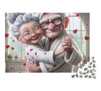 Pareja Mayor Baile romántico Puzzle de 1000 Piezas Puzzle para Adultos Decoración hogar Relajante Regalo Familiar 70x50cm/1000pcs