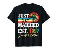 Pareja recién Casada EST 1997 Edición Ltd 29 Aniversario Camiseta