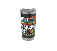 Pareja recién casada Est 1997 Edición Ltd 29 Aniversario Vaso térmico de acero inoxidable de doble pared