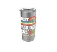 Pareja recién casada Est 1997 Edición Ltd 29 Aniversario Vaso térmico de acero inoxidable de doble pared