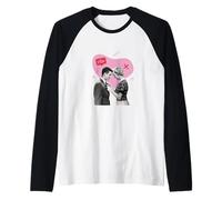 Pareja retro - Hasta que el odio nos separe - Ironía romántica Camiseta Manga Raglan