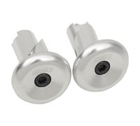 Pareja Tapas Terminales Manillar MTB de Aluminio Plata 129000006 Odi Manillar
