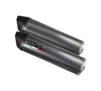 Pareja Tubos De Escape GPR Furore Poppy Aprobado Negro mate Ducati St2 1997 2003