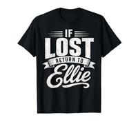 Parejas a Juego si se Pierden regresan a Ellie Divertido Vintage Camiseta gráfica económica