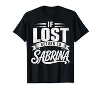 Parejas a Juego si se Pierden regresan a Sabrina Funny Vintage Camiseta gráfica económica