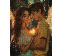 Parejas Amorosas Puzzle 4000 Piezas, Rompecabezas Adultos Puzzle, Desafiante Puzzles de Decoración Juego de, Entretenimiento Juego Educativo para Toda la Familia, para Regalo Decoración DX0YL7-2