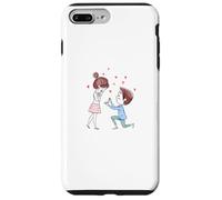 Parejas de boda - Siluetas - Anillo Pregúntale a ella que Carcasa para iPhone 7 Plus/8 Plus