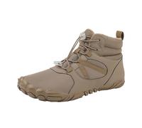Parejas Invierno Al Aire Libre Caliente Plus Engrosamiento Del Cabello Botas De Nieve Para Hombres Mujeres Caliente Antisalpicaduras Antisalpicaduras Algodón Alpinismo Zapatos De Cinco Dedos, café, 41