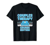 Parejas Terapia Crucero Edición Bubble Letter Deck Diseño Camiseta