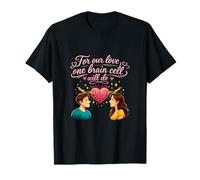 Parejas Una Célula Cerebral Amor Cita Corazón Cerebro Grá Camiseta