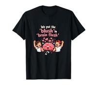 Parejas Una Célula Cerebral Blush Cerebro Flush Gráfi Camiseta
