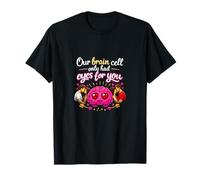 Parejas Una Célula Cerebral Divertido Romántico Cita Diseño Camiseta