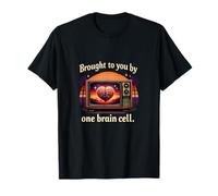 Parejas Una Célula Cerebro Vintage TV Gráfi Camiseta