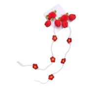 Parel bloemenclip, kralenvlecht kwastaccessoire, stijlvol decoratief ornament met stevige bouw, modecharme voor tieners meisjes activiteitsaccessoires, voor school dating reiskostuum woon-werkverkeer