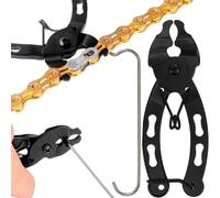 PARENCE.- Abrazadera de Desmontaje Rápido Eslabón de Cadena de Bicicleta + Gancho de Soporte de Cadena - Compatible con Velocidades 8/9/10/11/12