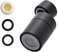 PARENCE - aireador de grifo rotatorio de 360° - adaptador universal para ahorrar agua, spray ajustable, fácil instalación, - tapas de extremo + juntas incluidas