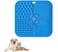 PARENCE.- Alfombrilla para lamer Perros y Gatos - Alfombrilla antiestrés con ventosas, dispensador Lento para golosinas y Comida húmeda, Comida de Silicona - Color Aleatorio