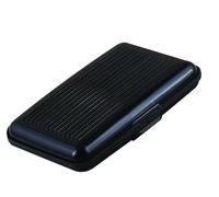 PARENCE Carte Crédit, Accessoire De Voyage Portefeuille Mixte, Noir (Black), 11cm