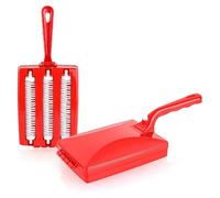 PARENCE.- Cepillo de Recogida de Migas de 3 Cilindros con Cubo de Basura Incorporado - Ideal para pequeños Trabajos de Limpieza - Color Aleatorio