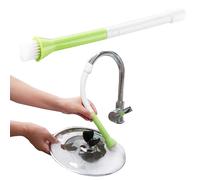 PARENCE. Cepillo flexible para grifo 32 cm - Cepillo para limpieza de cocina con accesorio de silicona - Ideal para platos, sartenes, zonas difíciles - Color aleatorio