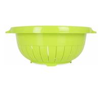 PARENCE.- Colador de cocina con 2 asas - 27x30x11cm - escurridor redondo de plástico resistente - ideal para pasta, verduras y frutas - ligero y fácil de usar