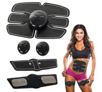 PARENCE - Electroestimulador EMS 3 en 1 - Abdominal Gidle + Brazos/Muslos - 6 programas e Intensidad Ajustable