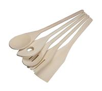 PARENCE.- Ensalada de madera 5 piezas/juego de 5 utensilios de cocina/servidor de ensaladas, espátula, cuchara - 30.5 cm
