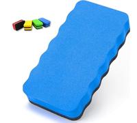 Parence - Esponja magnética para pizarra blanca - Cepillo para limpieza en seco o húmedo - Magnético, pizarra blanca, 11x5,7x2,2cm - Color aleatorio