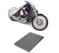 PARENCE.- Funda Impermeable para Moto y Bicicleta 205x125 cm - Protección Exterior e Interior Resistente a los Rayos UV, al Polvo y a la Intemperie - Funda Ligera de Aluminio con Cierre