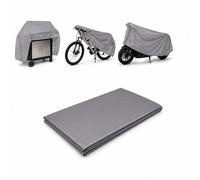 PARENCE. Funda Protectora Universal Exterior - Lona Impermeable Multiusos 205x125 cm - Protección Bicicleta, Barbacoa, Muebles de Jardín, Scooter y Almacenamiento - Gris