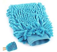 PARENCE.- Guante de Lavado de Microfibra Care Car/Guante de Polvo doméstico de Doble Cara - Color Aleatorio (Azul, púrpura, Naranja, Rosa)