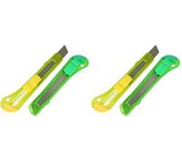 PARENCE.- Juego de 2 cortadores de cuchilla retráctil - seguridad y precisión para todos sus trabajos - 2 piezas en color aleatorio (Paquete de 2)