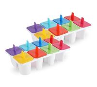 ParENCE - Juego de 2 moldes de hielo alfabeto - formas divertidas de letras - moldes reutilizables de PP alimentario - sorbetes, jugos de frutas y palípticos caseros - Fácil de desmoldar y limpiar