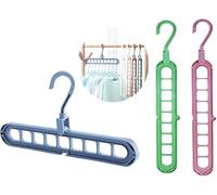 PARENCE - Juego de 2 Perchas Que ahorran Espacio - Almacena, Organiza, Seca y almacena tu Ropa. Percha de Almacenamiento Simple (Mezcla de Colores, Verde, Naranja o Gris)