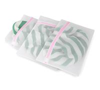 PARENCE - Juego de 3 bolsas de lavandería en malla con cremallera - Redes de lavado 30x40 cm - Protección de la ropa - Lavadora - 3 piezas