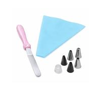 PARENCE - Juego de 8 mangas pasteleras con puntas - Espátula decorativa de 22 cm - 5 puntas intercambiables - Asa ergonómica - Ideal para pasteles y pasteles