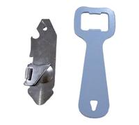 PARENCE - Juego de abrebotellas - 8 cm y 10,5 cm, sólido y práctico - acero inoxidable reforzado - Abrelatas y abrebotellas, lata multiusos