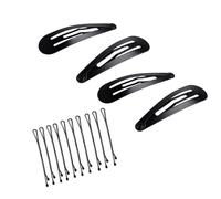 PARENCE.- Juego de cintas para el cabello - Juego de 4 pinzas para el cabello + 10 horquillas - Accesorios para el cabello para mujeres y niñas - Pinzas antideslizantes