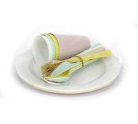 PARENCE.- Juego de picnic de 20 piezas - platos, cubiertos, vasos - juego de camping de PVC de 20 piezas reutilizable, versátil, completo