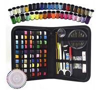 PARENCE - Kit de costura completo con estuche cremallera - 40 carretes de hilo multicolor, agujas, agujas, tijeras, accesorios de costura - Ideal para principiantes, casa y viajes