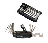 PARENCE.- Kit de reparación de bicicletas con llave compacta multifunción 16 en 1: lo esencial para las aventuras en bicicleta